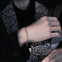 古巴手鏈男潮高級感鈦鋼潮流簡約男士嘻哈女小眾設計男生手飾飾品 歷史價格詳細信息