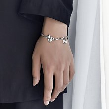 手鏈男潮ins男士簡單大方潮流復古鈦鋼嘻哈男生個性單身小眾設計-哈囉好物 歷史價格詳細信息