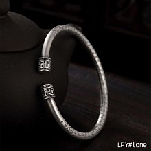 復古六字真言手鐲男白銅鍍銀雕刻鐲子女仿泰銀萬字心經開口手環 價格比較,價格查詢,歷史價格詳細信息