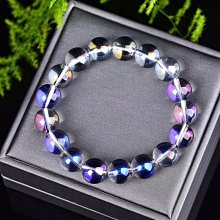 天然藍月光石手鏈冰透體水晶手串單圈禮 愛情情侶夜光石飾品手串 歷史價格詳細信息