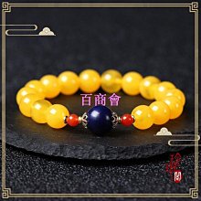 【百商會】天然淨水多米尼加紫羅蘭藍珀手串 男女款單圈佛珠蜜蠟琥珀92 歷史價格詳細信息