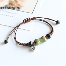 新中式陶瓷串珠手鏈異域民族風手串復古彈力繩國潮古風手飾冷淡風 歷史價格詳細信息