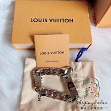 二手 LV 路易威登 Chain Links 手鐲 M00305 金色 古巴手鏈 歷史價格詳細信息