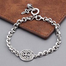 s925銀十字架自律戒指男士潮流個性高級感單身信仰之光食指環飾品-哈囉好物 歷史價格詳細信息