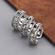 純銀鏤空戒指小眾設計ins潮簡約冷淡風高級感輕奢指環女時尚個性 歷史價格詳細信息