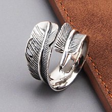 s925銀高橋吾郎羽毛手鐲復古做舊男士手環日系潮男個性純銀手飾-鴻運飾品 歷史價格詳細信息