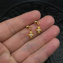 【MAD小鋪】Chrome Hearts克羅心情侶款純銀十字架耳釘女男925銀防過敏 歷史價格詳細信息