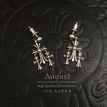 【MAD小鋪】Chrome Hearts克羅心情侶款純銀十字架耳釘女男925銀防過敏 歷史價格詳細信息