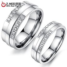 情侶對戒指 Z.MO鈦鋼屋 情侶戒指 愛心戒指 白鋼戒指 愛心對戒 素面戒指 愛心水鑽 刻字【BKY377】單個價 歷史價格詳細信息