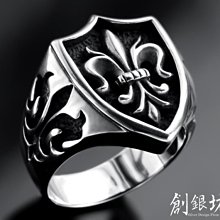 【創銀坊】騎士風雲 925純銀 戒指 哥德 十字架 盾牌 龐克 goro's 哈雷 重機 潮流 龍 戒子(R-4905) 歷史價格詳細信息