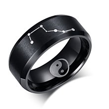 鈦鋼黑色流星戒指   Titanium Steel Ring Meteor Black 歷史價格詳細信息