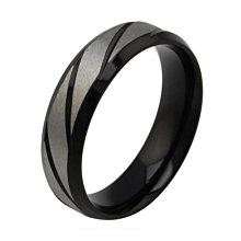 時尚創意黑色鎢鋼戒指男士小眾設計情侶對戒心電圖戒指 歷史價格詳細信息