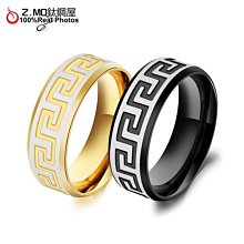 316L鈦鋼戒指 男性中性指環 純黑水鑽戒指 韓版 客製化刻字 單只價【BKS574】哈飾奇 歷史價格詳細信息