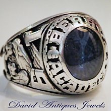 ((天堂鳥)) 新品刊登  King of Ring  美國軍隊三色琺瑯銀戒 歷史價格詳細信息