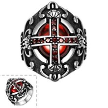 復古戒指風男戒十字潮流開口戒朋克女感嘻哈小眾-哈囉好物 歷史價格詳細信息