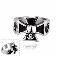 復古戒指風男戒十字潮流開口戒朋克女感嘻哈小眾-哈囉好物 歷史價格詳細信息