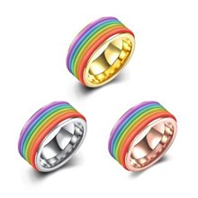 戒指男士 彩色貝殼 潮男個性 尾戒 高級感 新年禮物 指環 歷史價格詳細信息