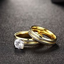 鑲鑽鈦鋼戒指 時尚潮流輕奢小眾設計個性飾品-哈囉好物 歷史價格詳細信息