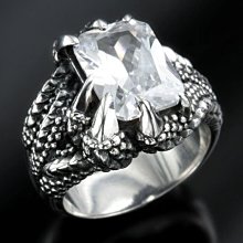 【創銀坊】魔獸 龍爪 925純銀 戒指 刺青 紋身 異形 蠍子 哈雷 騎士 龐克 火焰 克羅心 龍 戒子(R-8803) 歷史價格詳細信息