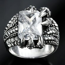 【創銀坊】魔獸 龍爪 925純銀 戒指 刺青 紋身 異形 蠍子 哈雷 騎士 龐克 火焰 克羅心 龍 戒子(R-8803) 歷史價格詳細信息