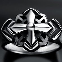 聖騎士 十字架 925純銀 戒子 戒指 agnes b zara gucci lv ck georg jensen-鴻運飾品 歷史價格詳細信息