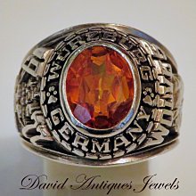 ((天堂鳥)) 新品刊登  King of Ring  美國軍隊三色琺瑯銀戒 歷史價格詳細信息