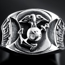 【創銀坊】美國 海軍陸戰隊 925純銀 戒指 老鷹 海錨 特種部隊 空軍 陸軍 美軍 海豹 冠軍 戒子(R-12102) 歷史價格詳細信息