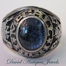 ((天堂鳥)) 新品刊登  King of Ring  美國軍隊三色琺瑯銀戒 歷史價格詳細信息