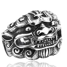 《 QBOX 》FASHION 飾品【R10BR8-165】精緻個性復古五芒星鑄造鈦鋼戒指/戒環 歷史價格詳細信息