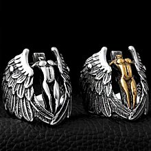 《 QBOX 》FASHION 飾品【RBR8-296】精緻個性鏈條環鎖扣鈦鋼戒指/戒環(三色) 歷史價格詳細信息