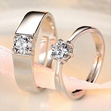 情侶戒指仿真跨境加工廠商貨源飾品情侶戒指婚戒戒男S925簡約風 歷史價格詳細信息