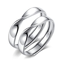 【批發】韓版戒指戒子飾品合金鑲嵌海藍寶石戒指鍍金雙色復古手飾女士飾品 時尚戒指女生 银戒 指環 歷史價格詳細信息