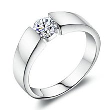 情侶戒指仿真跨境加工廠商貨源飾品情侶戒指婚戒戒男S925簡約風 歷史價格詳細信息