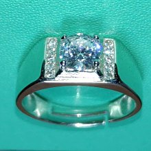 莫桑石銀戒指  男不掉色情侶戒指  活口可調整奢華寶石結婚鑽戒 送情人-欣晴百貨 歷史價格詳細信息