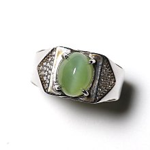 Gme 76天然老礦貓眼玉石男款戒指￠豔綠飄閃大氣有玉斷紋便宜賣 歷史價格詳細信息