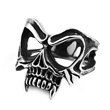 《 QBOX 》FASHION 飾品【RBR8-296】精緻個性鏈條環鎖扣鈦鋼戒指/戒環(三色) 歷史價格詳細信息