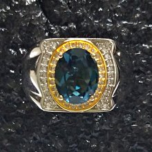 藍托帕石 托帕石 戒指 鑽石刻面 天然 ❤水晶玉石特賣#B473 歷史價格詳細信息