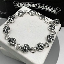 925純銀Chrome Hearts克羅心朋克十字架手鏈男潮牌霸氣個性復古手牌泰銀手鏈 歷史價格詳細信息