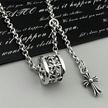 925純銀Chrome Hearts克羅心個性十字架項鏈潮人男女復古泰銀項鏈骰子吊墜子 歷史價格詳細信息