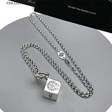 925純銀Chrome Hearts克羅心個性十字架項鏈潮人男女復古泰銀項鏈骰子吊墜子 歷史價格詳細信息