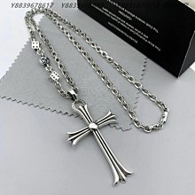 925純銀Chrome Hearts克羅心個性十字架項鏈潮人男女復古泰銀項鏈骰子吊墜子 歷史價格詳細信息