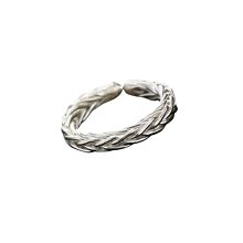 【熱賣】銀戒指男 單身純銀 999足銀男士開口戒子 個性時尚潮福字活口尾戒-欣晴百貨 歷史價格詳細信息