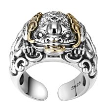 S925銀錢幣戒指女 純銀多幣銅錢指環 招財進寶復古泰銀指環 六字箴言/魚蓮花時尚開口可調節指環 時尚個性百搭指環 歷史價格詳細信息