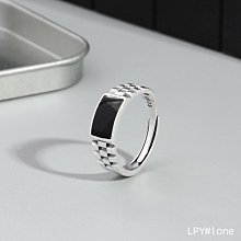黑石戒指男女時尚簡約鈦鋼指環潮人霸氣食指尾戒學生個性飾品-鴻運飾品 歷史價格詳細信息
