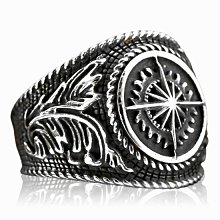 《 QBOX 》FASHION 飾品【RBR8-296】精緻個性鏈條環鎖扣鈦鋼戒指/戒環(三色) 歷史價格詳細信息