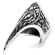 《 QBOX 》FASHION 飾品【RBR8-296】精緻個性鏈條環鎖扣鈦鋼戒指/戒環(三色) 歷史價格詳細信息