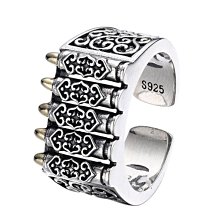 《 QBOX 》FASHION 飾品【TR4716137】精緻個性復古方排子彈設計S925純銀/泰銀開口戒指 價格比較,價格查詢,歷史價格詳細信息