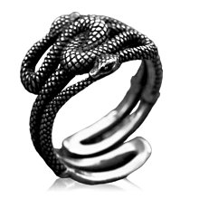 《 QBOX 》FASHION 飾品【RBR8-296】精緻個性鏈條環鎖扣鈦鋼戒指/戒環(三色) 歷史價格詳細信息