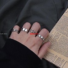 戒指男潮满天星单身纯银足银女款嘻哈开口指环个性七夕夸张饰品-欣晴百貨 歷史價格詳細信息