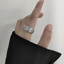 純銀戒指S925復古風佛教轉運戒轉輪六字箴言戒指~玲瓏心飾 歷史價格詳細信息